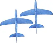 MOLUCKFU 2pcs Shark Shaped Foam Airplane for Fun Glider Planes Party Favors Bright Design for Classroom Family Gatherings and Airplane Themed Events