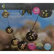 Solar String Lights - Flame Lantern