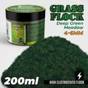 GSW Grass Flock - Deep Green Meadow 4-6mm (200ml high electrostatic flock)