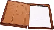 CAXUSD Folder Zipper Bag Document Organizer Binder Zippered Binder Resume Folder Organizer Office Portfolio Folder Portfolio Organizer Zipper Padfolio Portfolio Paper Black