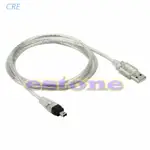 CRE 5 英尺全新 USB 轉 FIREWIRE IEEE 1394 4 針 ILINK 適配器電纜