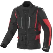 Spencer Black Red Waterproof Textile Motorcycle Jacket