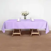 Lavender 60x102" RECTANGLE POLYESTER TABLECLOTH Wedding Kitchen Catering