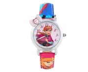 Creative Frozen Child Watch Aisha Princess Girl Waterproof Quartz Watch Suitable for Girls Primary School Students-Red