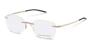 Porsche Design P8362 D0S2 Men's Glasses Gold Size 56 - Private Health Rebate - Blue Light Block Available