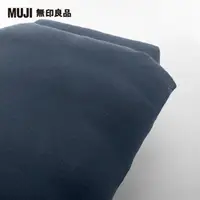 在飛比找momo購物網優惠-【MUJI 無印良品】棉天竺含落棉被套/S/單人/混深藍