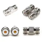 US 2-4Pc SO239 UHF Female to Female Coupler RF Adapter Barrel Connector forPL259