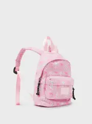 GUESS Pink Teddy Mini Me Backpack, Polyester