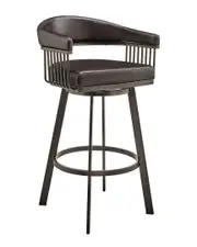 Armen Living Bronson 25" Counter Height Bar Stool