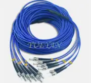 Armored Fiber Cable Fiber Patch Cord 20M ST-ST 6 Strand Indoor SingleMode 9/125