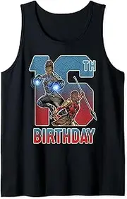 [Marvel] Shuri And Okoye 16th Birthday Action Portrait Tank Top
