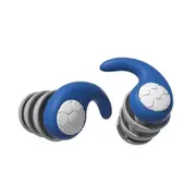 3-Layer Earplugs Upto 40dB Noise Cancelling Comfortable Ear Plugs For Sleep Work blue