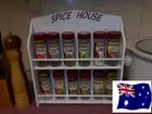 12 jar spice rack ( SPICE HOUSE ) made in OZ