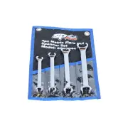 SP Tools 4Pcs Flare Nut Spanner Set - Metric Chrome Vanadium Steel Wrench