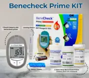 Benecheck Prime 3 in 1 Blood Test Kit Glucose, Cholesterol & Uric Acid Monitor
