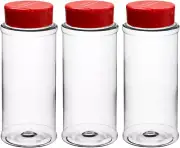 Skyway Supreme 12 OZ Plastic Spice Bottles Seasoning Containers Jars - Flap Cap