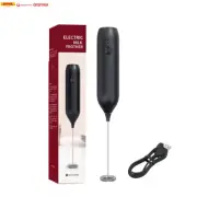 Handheld Electric Milk Frother USB Rechargeable Mini Foam Maker Drink Mixer Whis