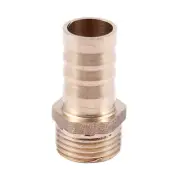 Golden Brass 1/2 inch Pipe Coupling 16mm Bolt Thread Water Pipe Hose End P1S6