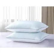 Serta 233-Thread Count White Goose Feather Summer and Winter Medium Firm Jumbo
