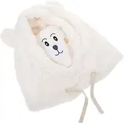 [DEARMAMY] Bear Hat Plush Hat Cap Beanie Ears Party Hat Windproof Warmer Outdoor Hat Ladies Hat Bear Costume Hat for Outdoor Activities Headband Scarf Cowgirl Hats Animal Hat Khaki