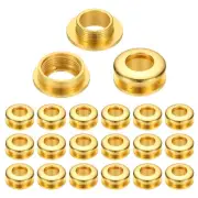 8mm(1/3 Inch) Brass Hole Eyelets, 20 Pcs Arc Surface Grommets, Gold Tone