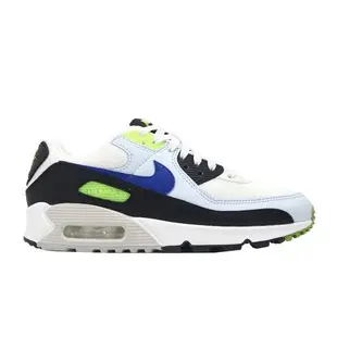 Nike 休閒鞋 Wmns Air Max 90 女鞋 藍 螢光綠 氣墊 復古 經典 DH8010-102