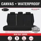 Nissan Navara NP300 D23 Dual Cab 2015-2017 TRADIES Rear Blk Canvas Seat Cover