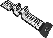 Kisangel 61 Keys Portable Electronic Piano Roll-up Hand Rolled Keyboard Digital Music Piano Compact Foldable
