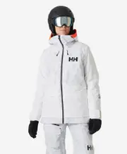 WOMENS POWCHASER 2.0 JACKET, Grey Fog Camo | Helly Hansen AU