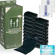Adventurer Resealable Disposable Urinal for All Genders, Adults, and Children (18 Pack) Designed for Emergencies, Travel, Camping, Long Car Rides, and More - 28oz/800ml Capacity (TJ1C)