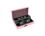 XG01 Wireless Earphone HiFi Touch Control LED Digital Display Bluetooth-compatible5.1 Mini Stereo Earbud for Running-Pink