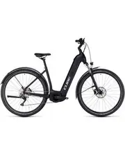 Cube Nuride Hybrid Pro 500 All Road Easy Entry Step Through Electric Hybrid Bike Black Metal