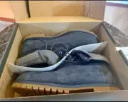 Timberland Heritage Roll Top Boots size 11.5 Navy Blue