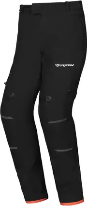 Ixon M-Skeid Motorcycle Textile Pants, black-red, Size M for Men Black Red