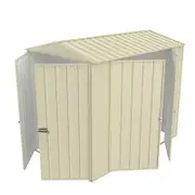 Build-a-Shed 1.5 x 2.3 x 2.3m Gable Double Hinged Side Door Shed - Cream