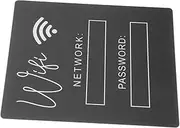 [Veemoon] Acrylic Wifi Password Sign Unfinished Acrylic Reminder Board for Home Stylish Wifi Code Display for Guests Easy to Office Cafe