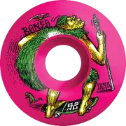 Bones 100's OG V4 Neonderthal 52mm 100a Pink Skateboard Wheels