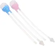 Toyvian 2pcs Nasal Cleaning Tools Safe Nose Suction Device for Boy Girl Easy to Use Snots Cleaner Portable Disassemble for Quick Cleaning for