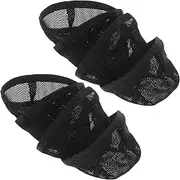 SOESFOUFU 10pcs Black Mesh Crochet Net Caps for Women Men Stretchable Hair Nets for Sleeping Weaving Hair Extensions Comfortable Reusable Bald Spots