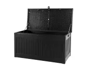 Lockable Outdoor Storage Container Box Black - 270L