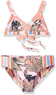 [Maaji] Girls' Fixed Triangle with Adjustable Tie Back Bikini Swimsuit Set