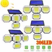 990000000LM Outdoor Solar Wall Light 306LED Motion Sensor Lamp Waterproof+Remote