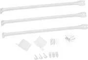 DOITOOL 1 Set Rv Awning Shelf Brackets Platform with Wire Clips and End Brackets Set Shelving Support Replacement Racks Parts Workspace Cable Management Trailers Campers Use