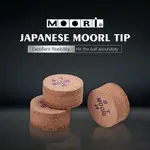 MOORI 台球桿頭黑色 8 個多層 GINA 標準頭 1 件 CAROM 球桿頭台球配件台球桿頭