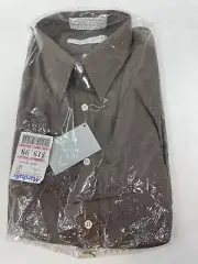 VINTAGE GEOFFREY BEENE MEN'S STRIPES SHIRT SIZE 16 (34-35) WRINKLE FREE USA NEW