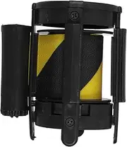 CHILDWEET Adjustable Retractable Belt Barrier m Length Black Yellow Traffic Control Sturdy Weatherproof Crowd Control Strap