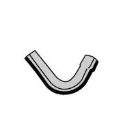 Lower Radiator Hose for Mazda T3000 3.0L 4 cyl OHV 8V DFI Diesel 420mm