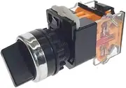 22mm Selector Knob Rotary Switch Self-Locking 2NO 1NO1NC 2 3 Position DPST 10A 400V Power Switch ON/Off Red Green Black(Black-Short,On-Off)