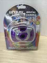 Argus Vintage Digital Camera DC1500 Record Video & Photo Clear Purple Y2K NOS