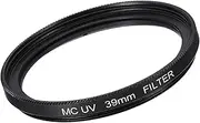 sourcing map MC UV Lens Filter Camera Accessories Protection Filter with Multi-Layer Coatings 39mm HD Hydrophobic Scratch Resistant for Camera Photography Lens 1 Pcs